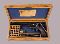 CASED COLT MODEL 1873 FLATTOP SINGLE ACTION REVOLVER