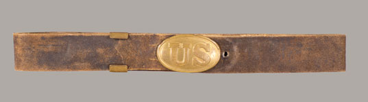 U.S. MODEL 1856 WAIST BELT WITH PATTERN 1839 INFANTRY WAIST BELT PLATE